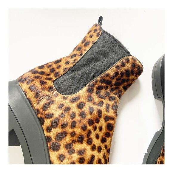 Stuart Weitzman Norah Leopard Pony Hair Boots size EU36.5 US6 - Picture 2 of 12